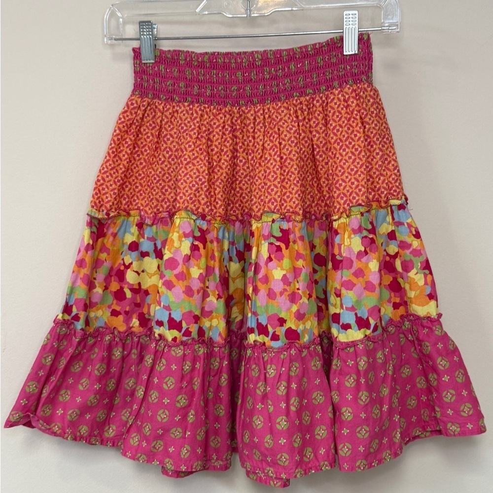 ⚡️3/$20⚡️Children's Place: Girls Multicolored Pink/Orange Tiered Skirt, Size 14